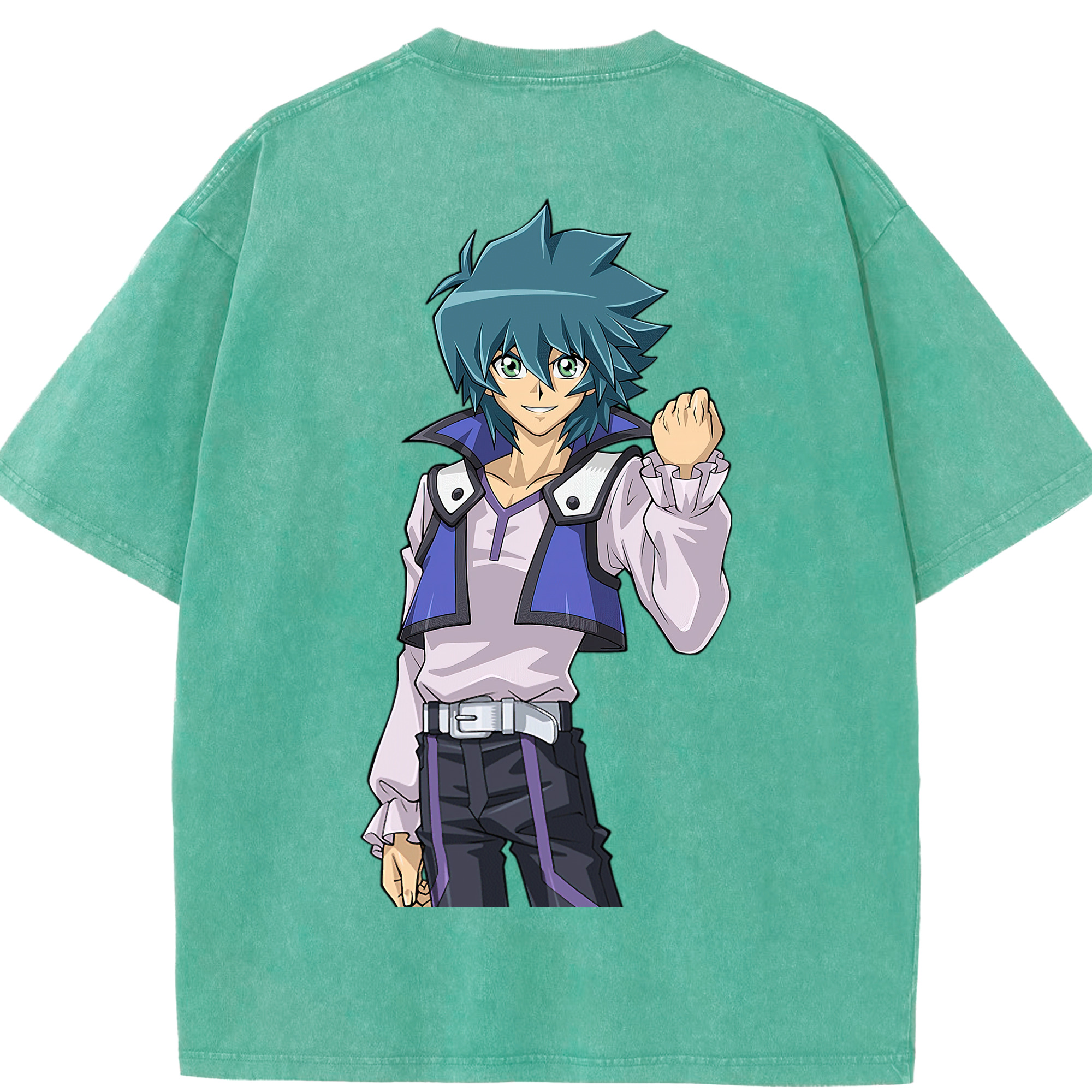 （画像用） 遊☆戯☆王 Yu-Gi-Oh! 綿100% ヴィンテージ風 半袖Tシャツ（背面プリント）